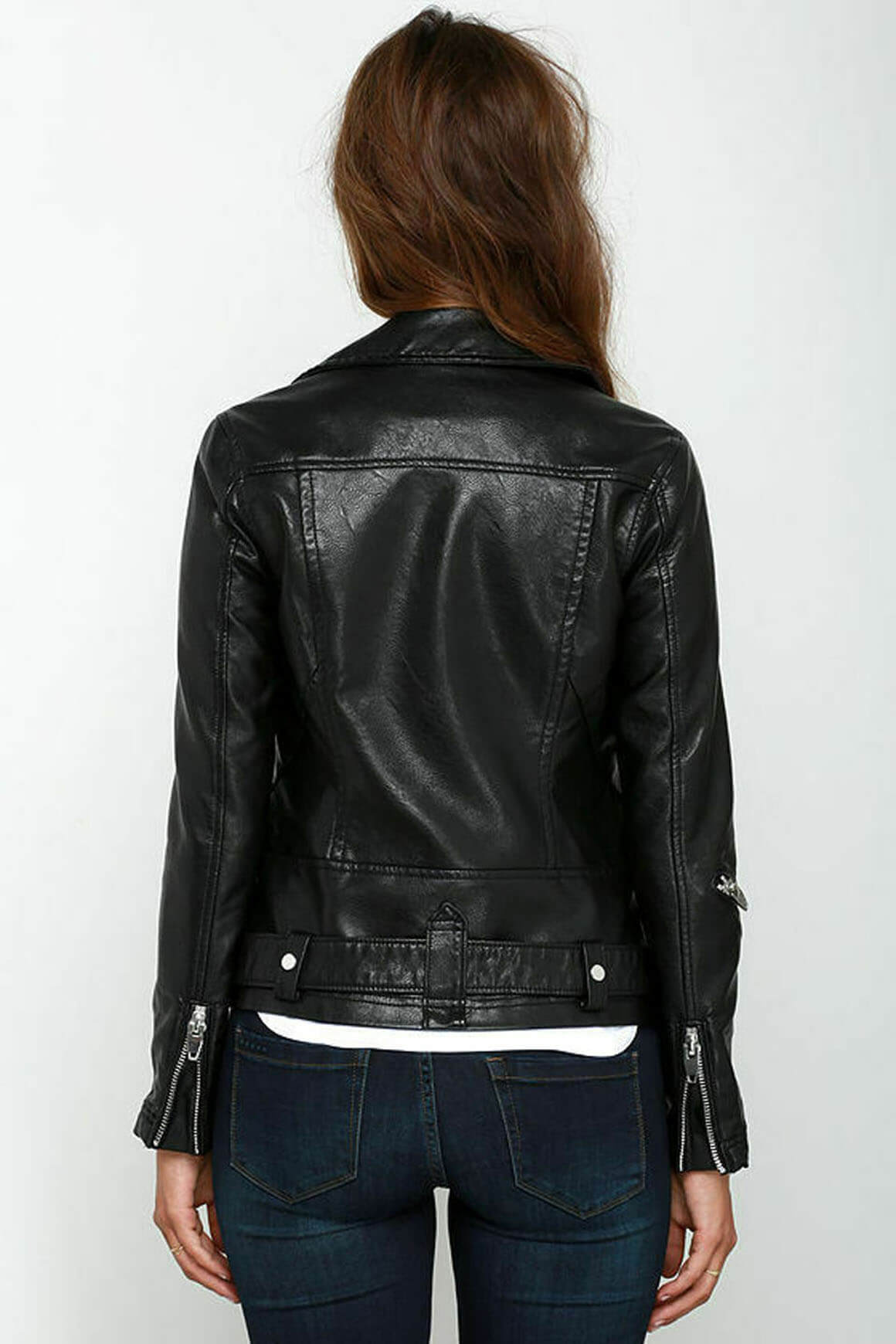 New Womens Motorcycle Genuine Sheep Leather Party Jacket LFW233 